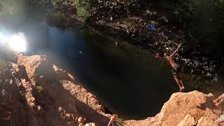 Cliff jumping Sedona Grasshopper point 2021- GoPro slow motion