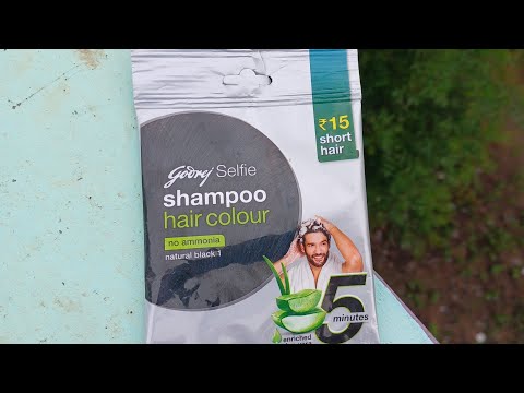 Godrej expert easy 5 minute hair color review Shampoo based Natural black hair  color  YouTube
