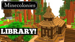 How To Use The Library in MineColonies!  Skills! #10