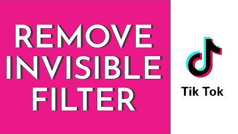 How To Remove Invisible Filter On TikTok (2023)