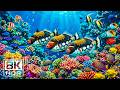 Ocean Dreams 8K 🐠 Beautiful Coral Reef Fish with Relaxing Sounds