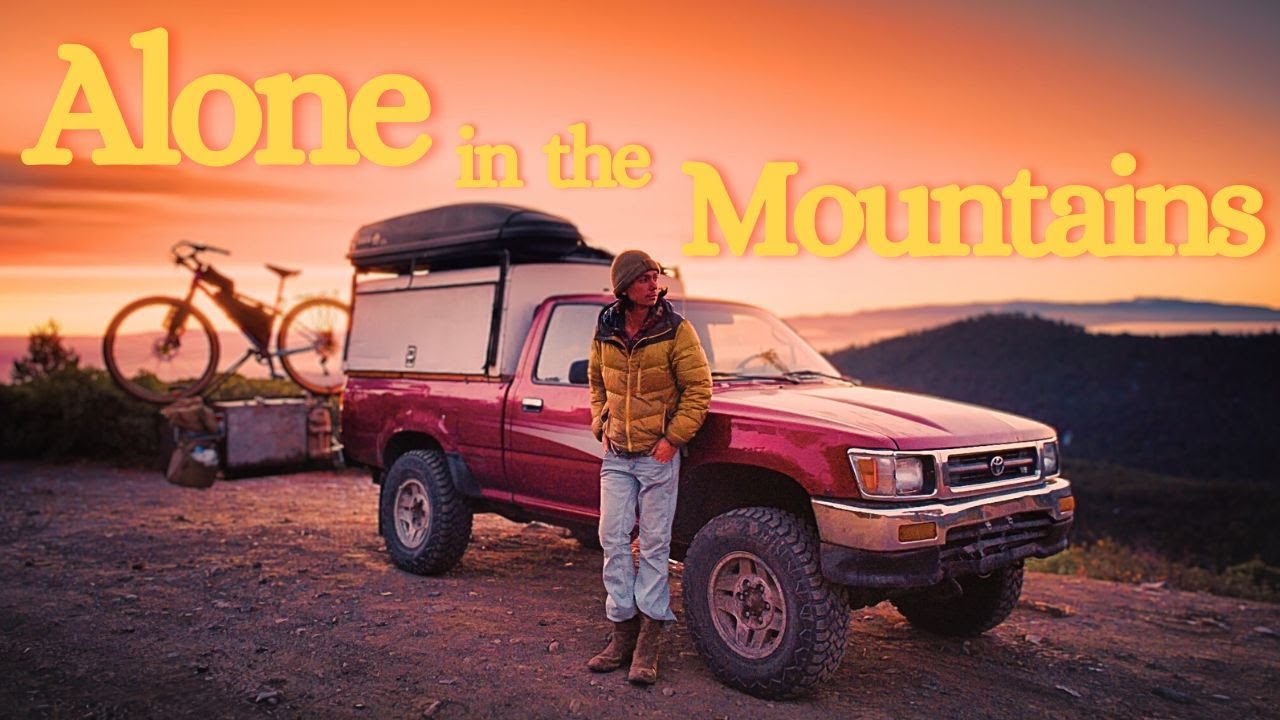 24hr Truck Camping Alone in the Mountains
