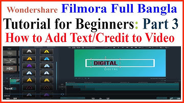 Wondershare Filmora Full Bangla Tutorial for Beginners:  Part 3