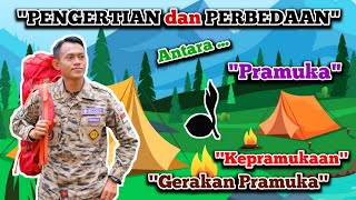 PERBEDAAN ANTARA PRAMUKA,KEPRAMUKAAN & GERAKAN PRAMUKA