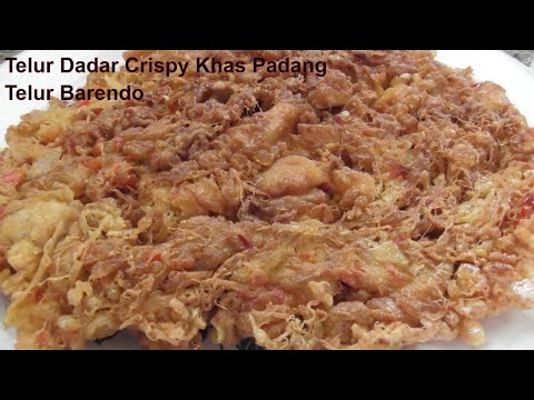 Telur Barendo Telur Dadar Crispy Khas Padang