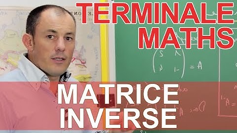 Matrice inverse - Maths terminale - Les Bons Profs