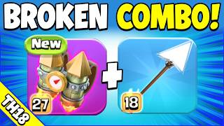 Rocket Backpack Giant Arrow Eq Broken Best Th18 Attack Strategy Clash Of Clans