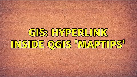 GIS: Hyperlink inside QGIS 