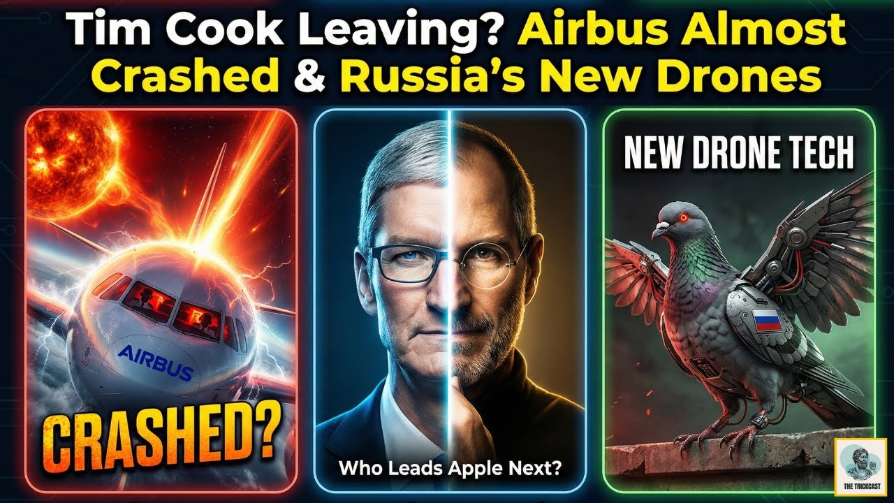Is Tim Cook LEAVING Apple? AirBus ALMOST CRASHED (again) & Crazy NEW Russian Drones - Ep.13