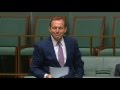 Chamber Erupts in Cheers and Applause as Former PM Tony Abbott Stands Up for Question Time Query