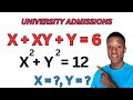 Math Olympiad Problem Solved: x + xy + y = 6 and x² + y² = 6 | Algebra Trick Explained