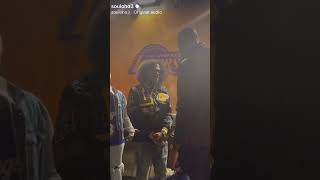 LEBRON JAMES GIVES AB-SOUL HIS GAME WORN SHOES AT LAKERS GAME | #LARAPTV #lebronjames #absoul #nba