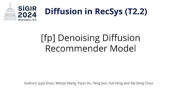 SIGIR 2024 T2.2 [fp] Denoising Diffusion Recommender Model