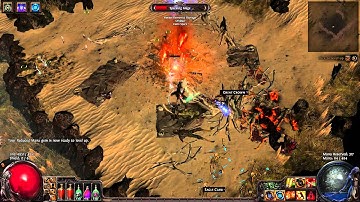 Path of Exile Dunes (66) Map Playthrough