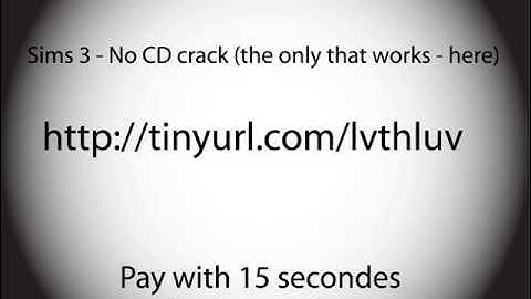 Working No-CD Crack for Sims3 base game
