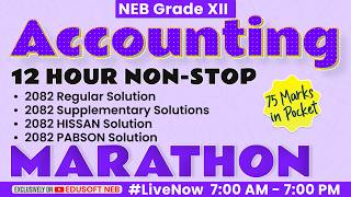 #LiveNow 📢 12-Hour Non-Stop Marathon for NEB Class 12 Accountancy! 🔥 Raju Sir Live! 📢 screenshot 3