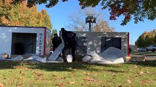 Assembling Linfield Athletics' New Storage Containers