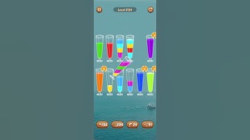 Water color sort level 2139 #androidgameplay #watersortpuzzle #shorts