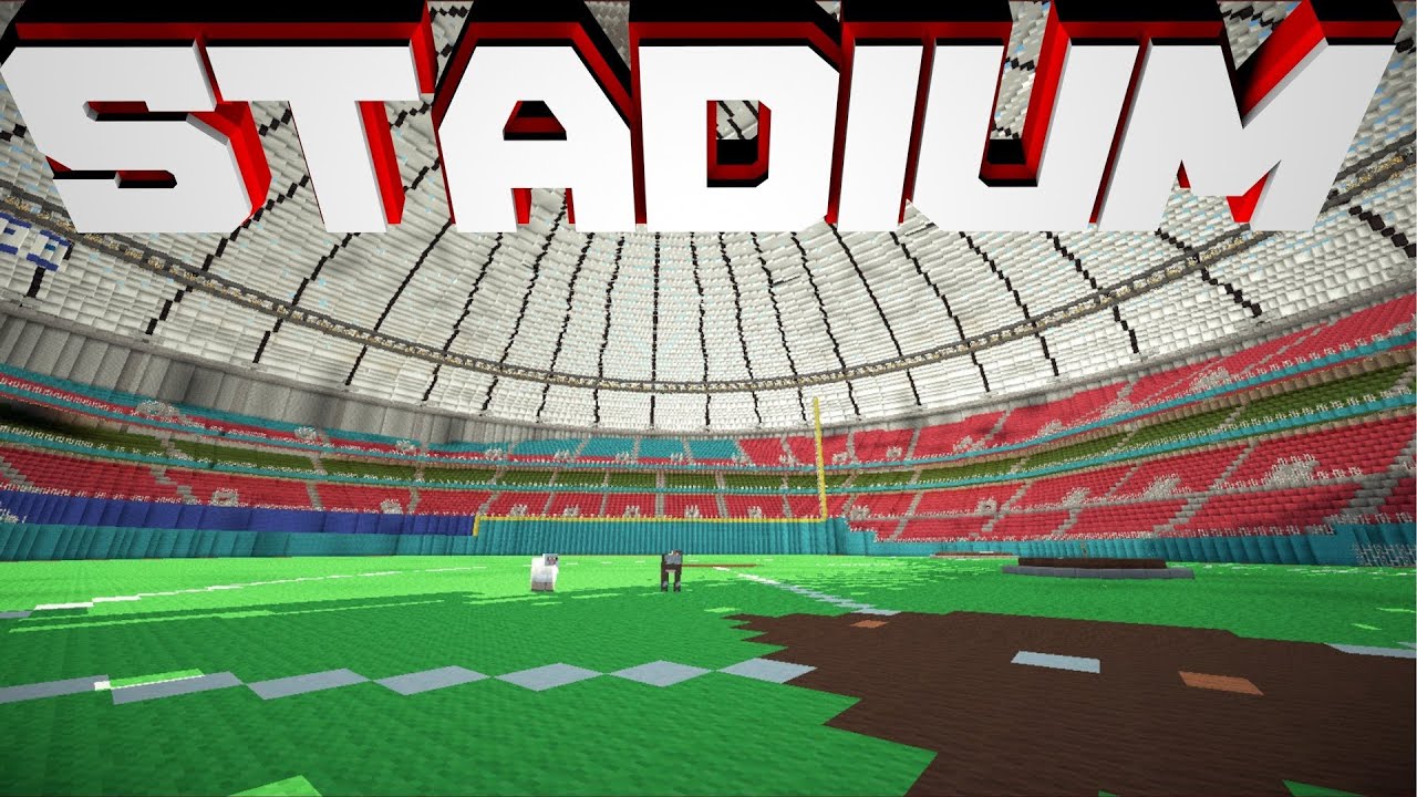 Minecraft PE BaseBall Stadium ! [DOWNLOAD] - YouTube