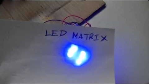 Homemade LED matrix with arduino
