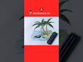 simple scenery drawing|| how to draw easy step by step| দৃশ্য আঁকা #drawing #shorts