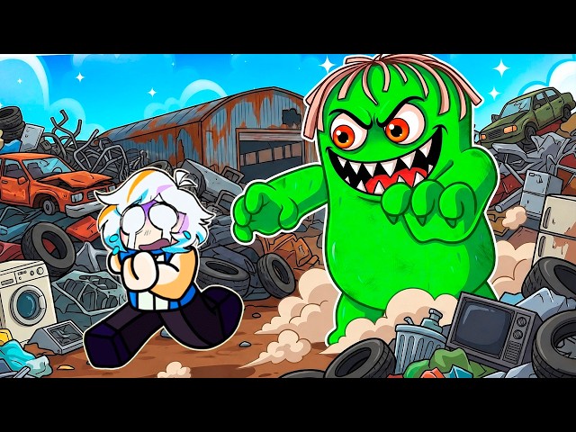ESCAPA DEL MONSTRUO DE LA BASURA COMPLETO (TRASH MONSTER OBBY ROBLOX)