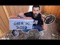 FOUND A TIME CAPSULE WHILE METAL DETECTING IN MY BACKYARD!!! PART 2: BURYING MY OWN ON TOP OF IT!!!