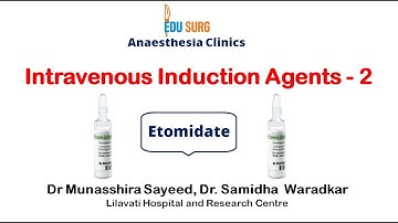 Etomidate - Intravenous anesthetic agents 2 - pharmacokinetics, pharmacodynamics, uses, side effects