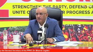 Press Conference by the General Secretary of the People Progressive Party Dr. Bharrat Jagdeo