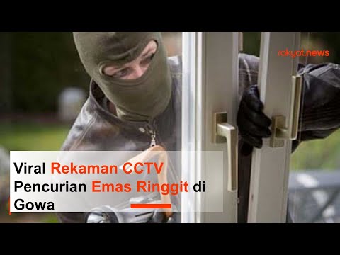 Viral Rekaman CCTV Pencurian Emas di Gowa