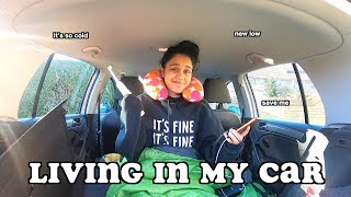 living in my car for 24 hours (winter edition) | clickfortaz