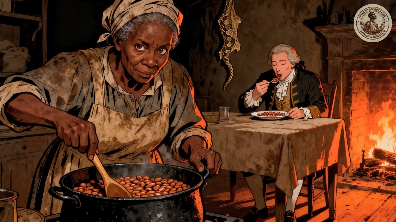 A ESCRAVA que Serviu 'FEIJÃO COM CASCA DE CASCAVEL' no Jantar: O Veneno Que Cozinhou Junto