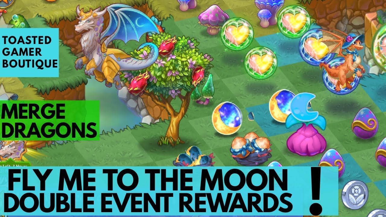Merge Dragons Double Event Rewards • Fly Me To The Moon ☆☆☆