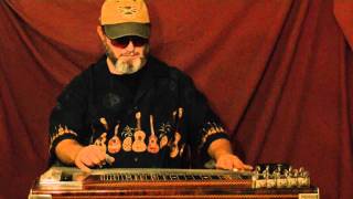 LOVELY HULA HANDS 007
I recorded this song, my own variation of Lovely Hula Hands, using the A7th pedal steel tuning. I am not playing the original melody. There are umpteen chord possibilities with my setup and I just liked the way it sounded. I was just trying some new chords and they fit, so I worked up an arrangement around the songs melody. My pedal setup is listed under my song, Sweet Leilani using this same guitar and A7th tuning.
At the very beginning of the song, I do an interesting technique with my thumb picks and some palm harmonics. I have the 7th pedal pressed down, which gives me a 6th chord. I actually strum across two notes at a time with my thumb pick, while gently picking the notes an octave (12 frets) higher with my right hand and then lifting my hand right away to obtain palm harmonics. It takes a little bit of practice to strike 2 notes at once, but its easy once you get the hang of it. I press the 5 and 6 pedals on my guitar after picking some of the strings, which gave it a nice sound. I explain the tuning on my steelc6th.com website. LOVELY HULA HANDS 007