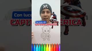 Pintando el CAPITAN AMÉRICA con luces LED