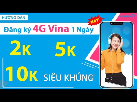 Video Hướng dẫn cách đăng ký 4G VinaPhone 1 ngày 2K 5K 10K... - youtube