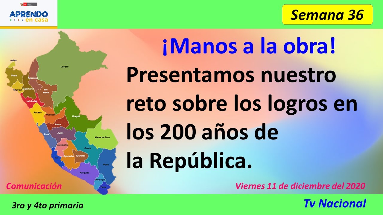 Logros en los 200 años de la República. - YouTube