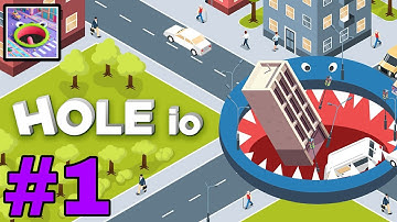 Hole.io - Gameplay Walkthrough Part 1 - Swallow the City! (iOS, Android)
