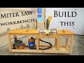 Miter saw workbench