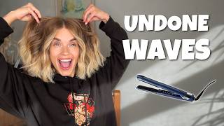 How to Create Undone Waves with a Straightener | Easy Bob Hair Tutorial ✨