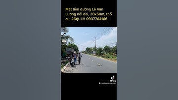 Đất thổ cư 1000m2 mặt tiền đường 826C Phước Lại Cần Giuộc Long An