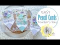 DIY Easy Pencil Shaped Teacher's Day Handmade Cards