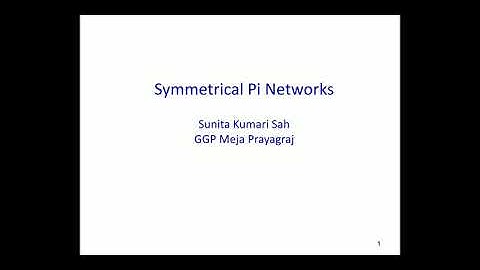 Symmetrical Pi Networks