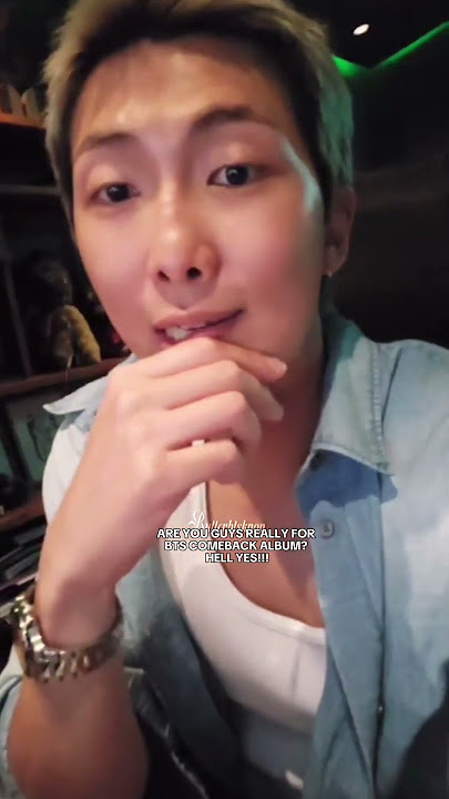 As a leader he is so nervous about the BTS comeback