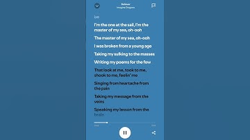 Thumbnail of Believer song lyrics 😮‍💨 | #song #lyrics #believer # #music #newsong #english #englishsongs