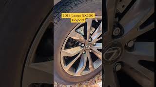 2018 Lexus NX300 F-Sport with PowerStop Z23, front & rear drill & slot rotors #lexusperformance