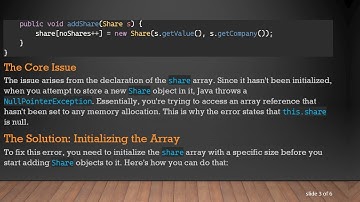 Solving the null Array Issue in Object-Oriented Java Programming
