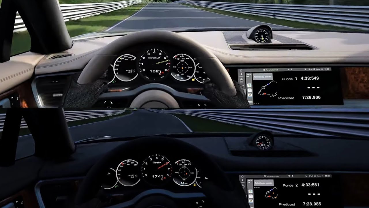 Porsche Panamera Turbo vs. Turbo S EHybrid on Nordschleife BtG (Direct