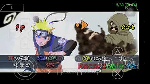 Naruto Ultimate Ninja Heroes 3 - Naruto vs Neji vs Rock Lee vs Shino