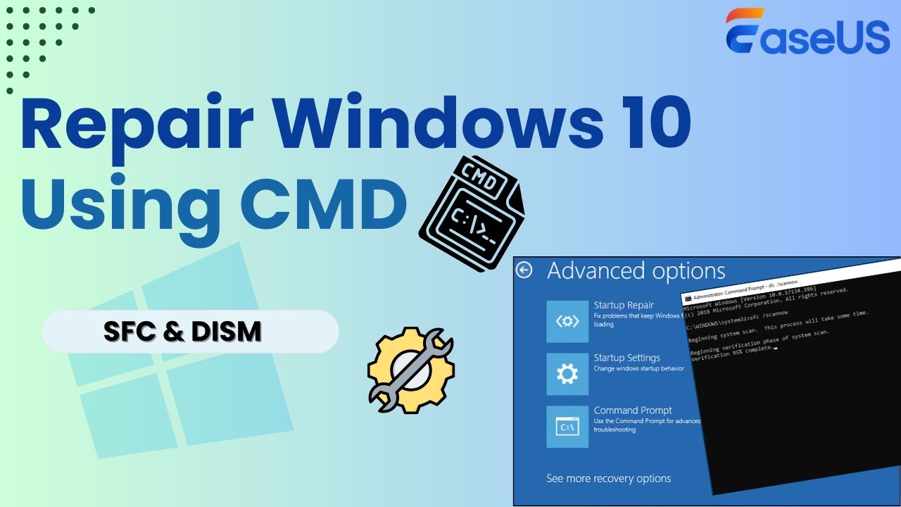 How to Repair Windows 10 Using Command Prompt [Without Data Loss] - YouTube